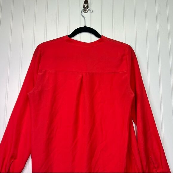 J crew blouse red/orange small - Picture 3 of 14